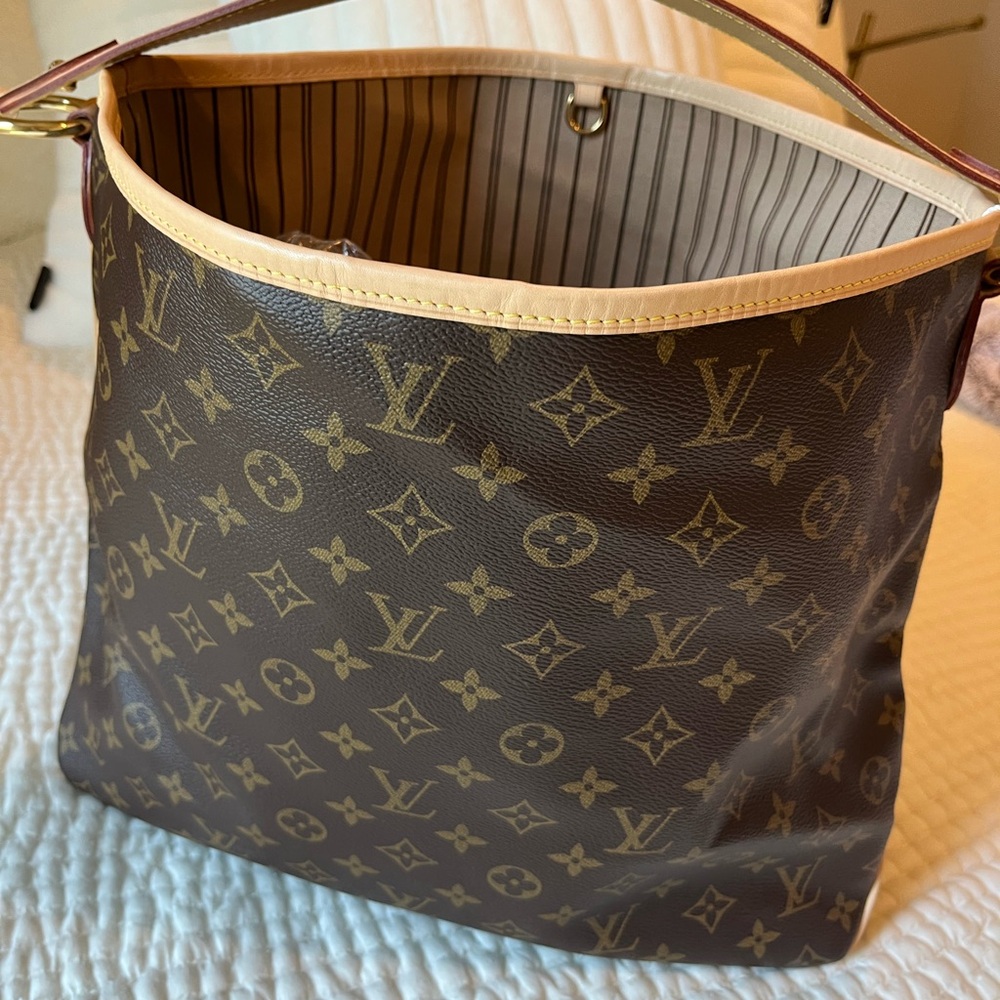 Louis Vuitton Brown and Tan Monogram Tote